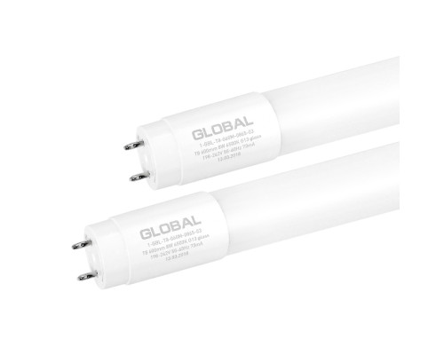 Лампа Т8 Global 1200 мм 16W 4000K G13 (скло)