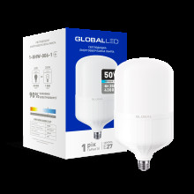 LED лампа (потужна) Global 50W 6500K E27 холодне світло (1-GHW-006-1) · GLOBAL · maxus-1-ghw-006-1