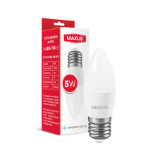 Лампа світлодіодна C37 5W 4100K 220V E27