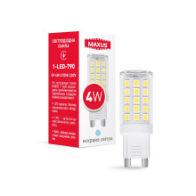 Лампа світлодіодна G9 4W 4100K 220V · MAXUS · lampa-svitlodiodna-g9-4w-4100k-220v-1-led-790