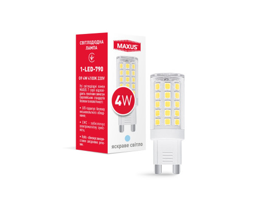 Лампа світлодіодна G9 4W 4100K 220V