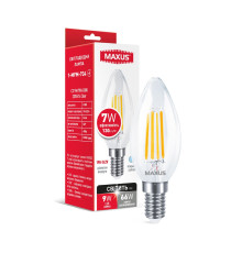 Лампа світлодіодна C37 FM 7W 4100K 220V E14 Clear