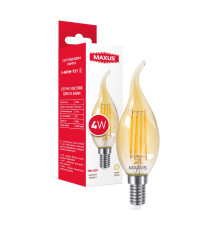 Лампа світлодіодна C37 FM-T 6W 4100K 220V E14 Clear