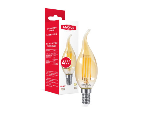 Лампа світлодіодна C37 FM-T 6W 4100K 220V E14 Clear