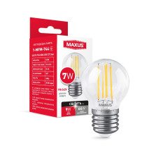 Лампа світлодіодна G45 FM 7W 4100K 220V E27 Clear · MAXUS · lampa-svitlodiodna-g45-fm-7w-4100k-220v-e27-clear