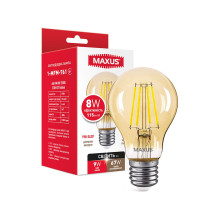 Лампа світлодіодна A60 FM 8W 2700K 220V E27 Golden · MAXUS · lampa-svitlodiodna-a60-fm-8w-2700k-220v-e27-golden