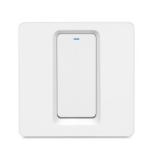 Вимикач світла настінний механічний без нейтральної лінії ZigBee mechanical switch 1g no neutral · MAXUS SMART · maxus-brio-z-switch-m1-1p