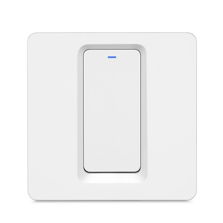 Вимикач світла настінний механічний без нейтральної лінії ZigBee mechanical switch 1g no neutral · MAXUS SMART · maxus-brio-z-switch-m1-1p