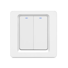 Вимикач світла настінний механічний без нейтральної лінії ZigBee · MAXUS SMART · maxus-brio-z-switch-m2-1p