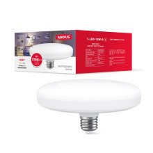 Лампа світлодіодна MAXUS UFO 15W 3CCT 230V E27 Round · MAXUS · lampa-svitlodiodna-maxus-ufo-15w-3cct-230v-e27-round-1-led-15w-r