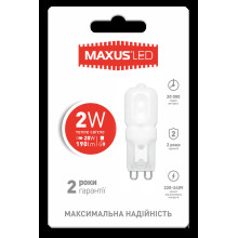 LED лампа Maxus G9 2W тепле світло 220V (1-LED-201) · MAXUS · led-lampa-maxus-g9-2w-teplyy-svet-220v-1-led-201-1-led-201