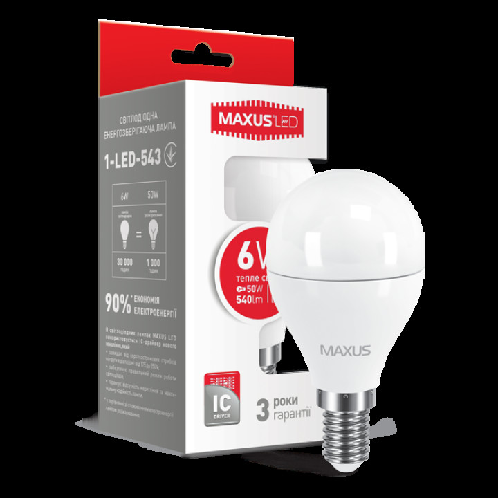 LED лампа Maxus C37 CL-T 4W тепле світло E14 (1-LED-5315) · MAXUS · led-lampa-maxus-c37-cl-t-4w-teple-svitlo-e14-1-led-5315