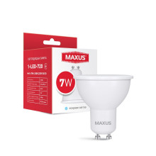Лампа світлодіодна MAXUS 1-LED-717 MR16 5W 3000K 220V GU10 · MAXUS · lampa-svetodiodnaja-maxus-1-led-717-mr16-5w-3000k-220v-gu10