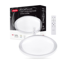 Світильник світлодіодний настінно-стельовий Maxus Functional Ceiling light 50W 3CCT Remote Aura (з пультом дистанційного керування) · MAXUS · maxus-1-mfcl-50r-aura