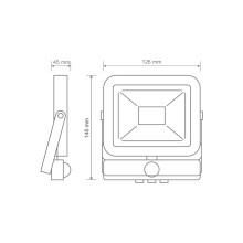 LED-прожектор з датчиком руху MAXUS FL-01 10W, 5000K sensor · MAXUS · svetodiodnyj-prozhektor-maxus-fl-01-10w-5000k-sensor
