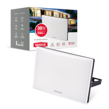 Прожектор світлодіодний MAXUS FL-03 30W, 5000K Black · MAXUS · prozhektor-maxus-fl-03-30w-5000k-black