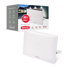Прожектор світлодіодний MAXUS FL-03 30W, 5000K White · MAXUS · prozhektor-maxus-fl-03-30w-5000k-white