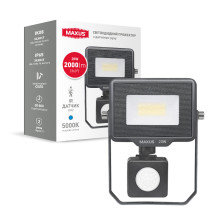 Світлодіодний прожектор з датчиком руху MAXUS FL-04 20W 5000K sensor · MAXUS · prozhektor-maxus-fl-04-20w-5000k-sensor-1-mfl-04-2050s