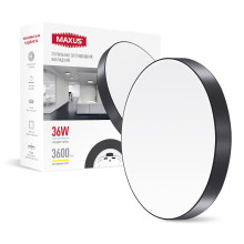 Накладний настінно-стельовий світлодіодний світильник 1-MSP-1841-SLG MAXUS SP Ceiling 18W 4100K Circle Slim Gray · MAXUS · maxus-1-msp-1841-slg