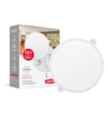 LED світильник точковий врізний MAXUS SP edge 24W, 4100К (коло)