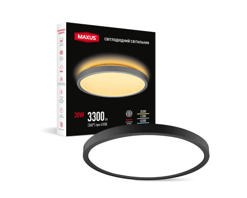 Світильник світлодіодний MAXUS Slim Panel Light 40W 3CCT 3-step Circle White