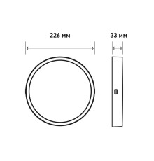 Світильник світлодіодний MAXUS Surface Panel Light 20W 3CCT Circle White