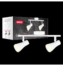 Спот світильник на 2 лампи MAXUS MSL-02C 2x4W 4100K білий