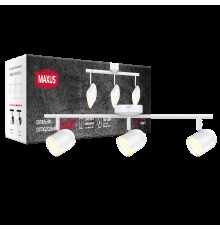 Спот світильник на 3 лампи MAXUS MSL-01C 3x4W 4100K білий