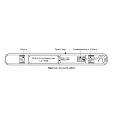 Лінійний аварійний світильник Maxus assistance LINE EMERGENCY 600mm 25W 5000K IP65 Gray