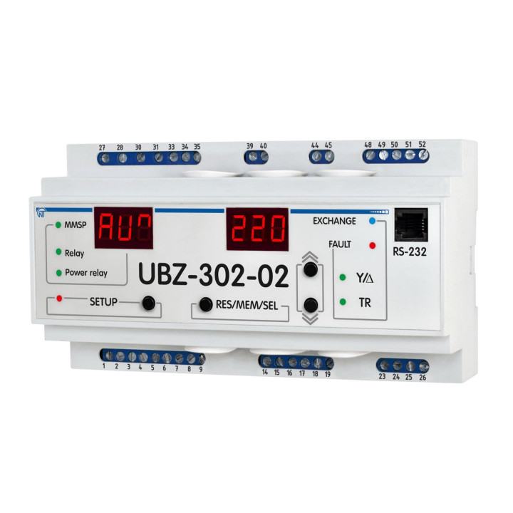Універсальний блок захисту електродвигунів UBZ-302-02 · NOVATEK · NTBZ30202