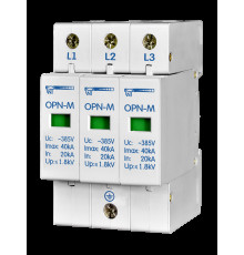 Обмежувачі імпульсних перенапруг OPN-M (3S) 20kA