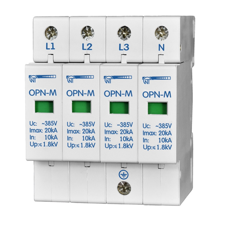 Обмежувачі імпульсних перенапруг OPN-M (4S) 10kA · NOVATEK · NTOPN4S10