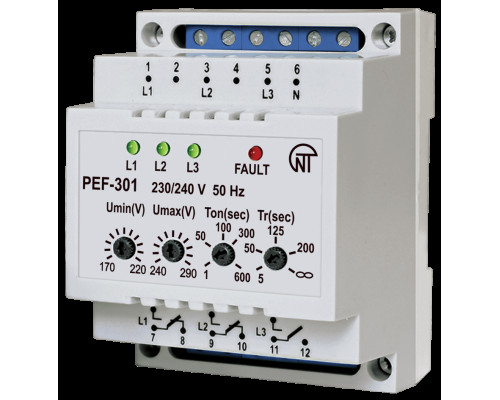 Електронний перемикач фаз ПЕФ-301