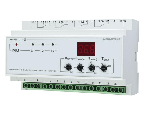 Електронний перемикач фаз ПЕФ-319
