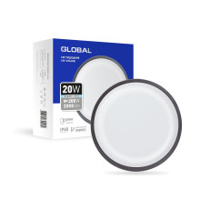 Світильник світлодіодний GBH 08 20W 5000K circle graphite