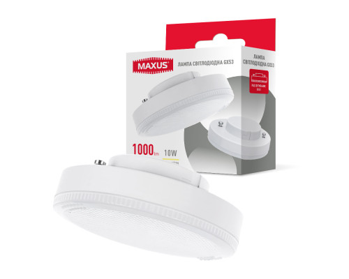 Лампа світлодіодна MAXUS GX53 10W 3000K