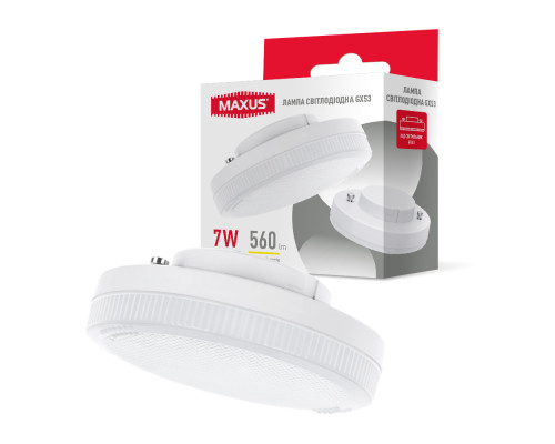 Лампа світлодіодна MAXUS GX53 7W 4100K
