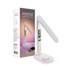 Світлодіодна настільна лампа з бездротовою зарядкою Intelite Desk Lamp 24W WH RGB Wireless Calendar