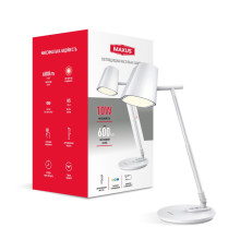 Світлодіодна настільна лампа MAXUS Desk Lamp 10W 3CCT WH FoldUp
