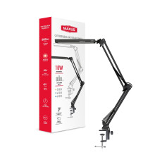 Світлодіодна настільна лампа на струбцині MAXUS Desk Lamp 10W 3CCT Metal CLIP BL