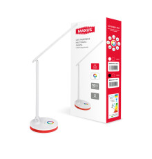 Лампа настільна MAXUS DL 10W 3CCT WH RGB