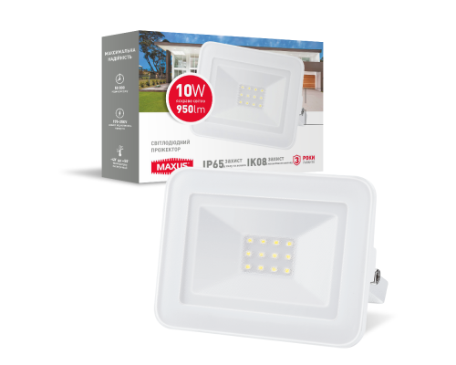 Світлодіодний прожектор MAXUS FL-02 10W, 5000K