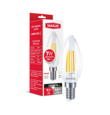 Лампа світлодіодна C37 FM 7W 2700K 220V E14 Clear