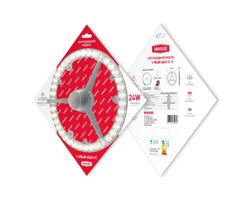Світлодіодний модуль 1-MLM-2441-C MAXUS Led Module 24W 4100K Circle