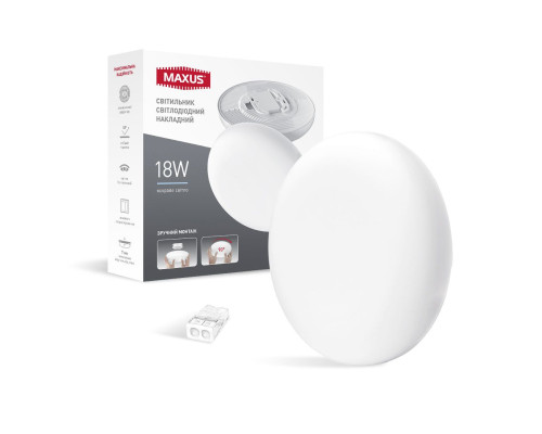 Світильник світлодіодний MAXUS SP Surface 18W 4100K Circle