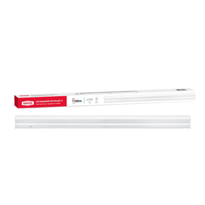 Світильник світлодіодний лінійний Maxus T5 10W 4100K 600mm · MAXUS · 1-MT5-0610