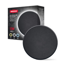 Фасадний світлодіодний світильник MAXUS MWL 12W 3CCT IP65 BL Circle