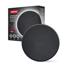Фасадний світлодіодний світильник MAXUS MWL 15W 3CCT IP65 BL Circle