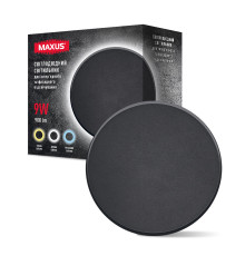 Фасадний світлодіодний світильник MAXUS MWL 9W 3CCT IP65 BL Circle