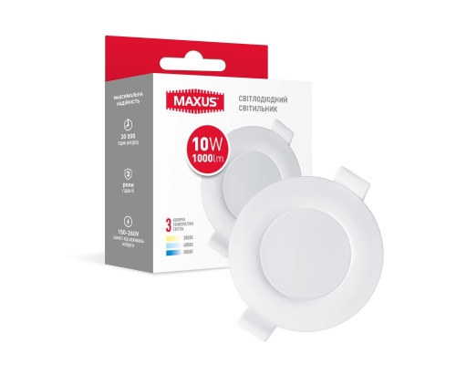 Світильник точковий світлодіодний SDL 10W 3CCT